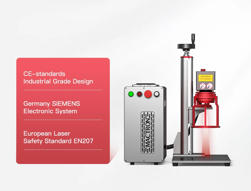 20W/30W Handheld Type Mini Mopa Laser Marking Engraving Machine for The Stainless Steel and Aluminium Oxide