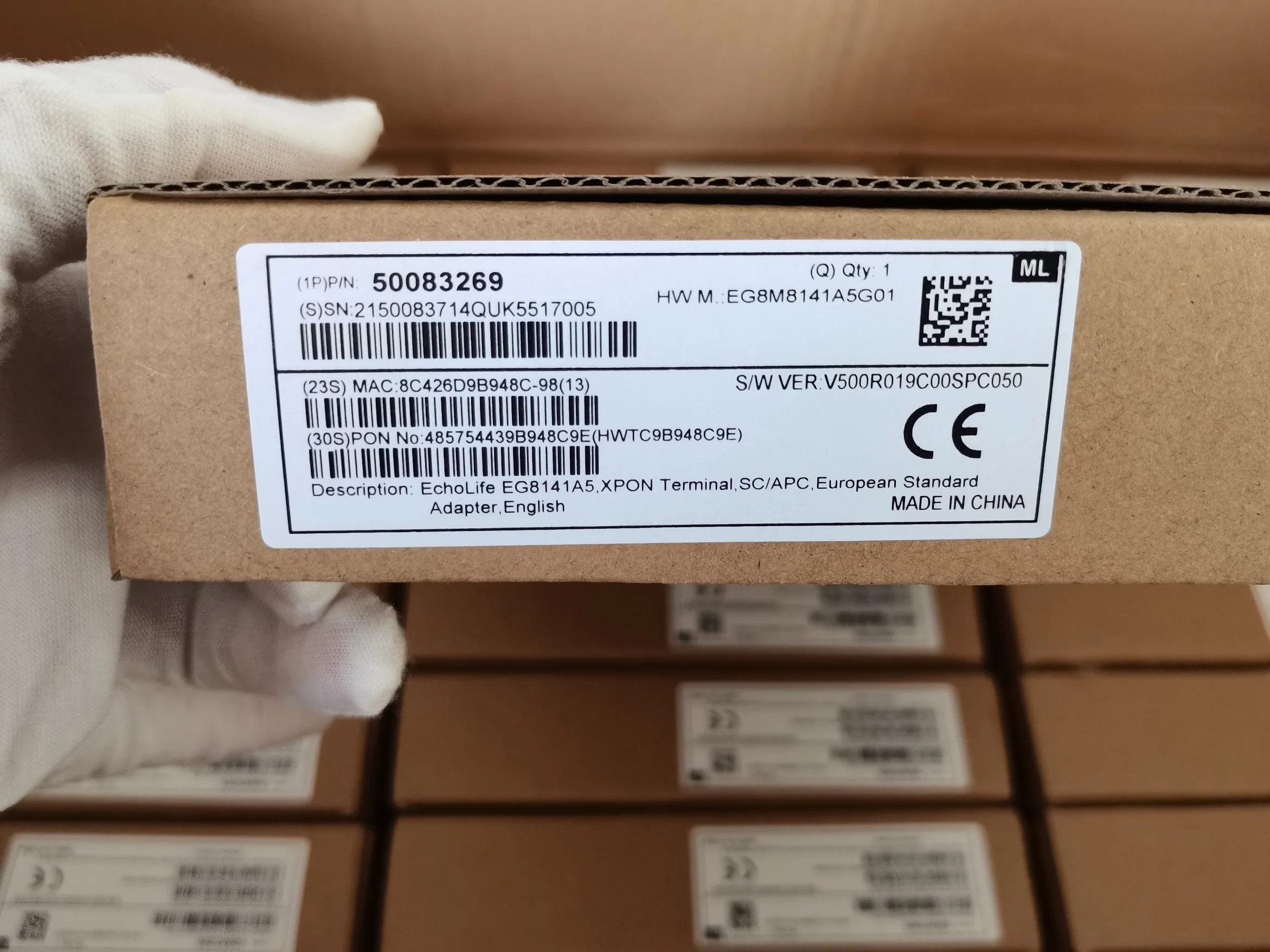 FTTH Factory Original Eg8141A5 Englische Firmware auf GPON WiFi GPON ONU