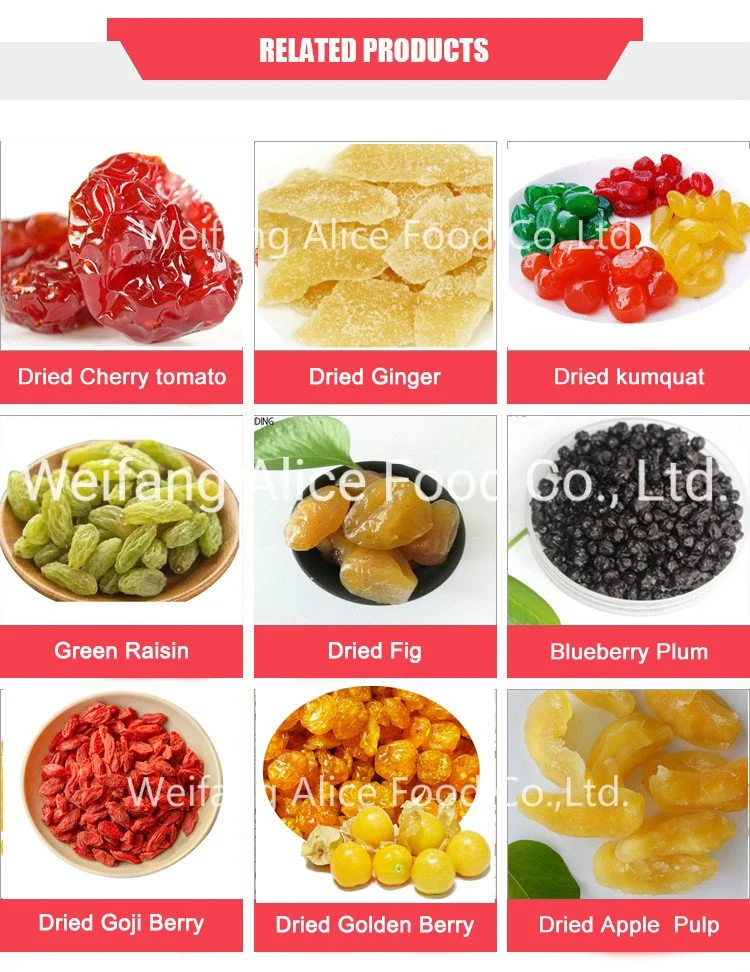 Wholesale/Supplier Price Chinese Dried Fruit Preserved Fruit