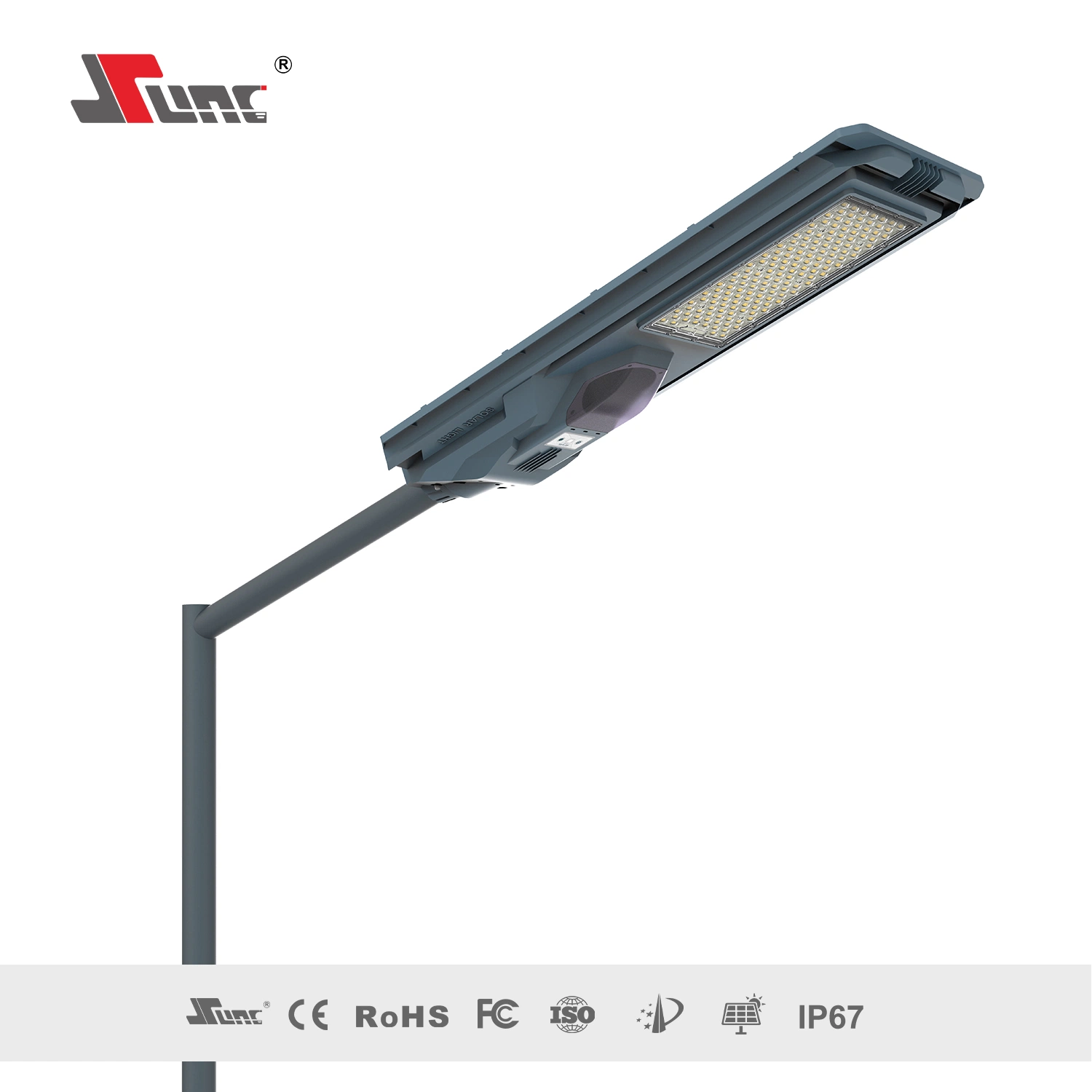 Sunc LED 800W 1200W Mj-Ssth800 Mj-Ssth1200 IP65 Outdoor Waterproof ABS Energy Saving Economic Dimmable All in One Solar Street Light with Motion Sensor Light