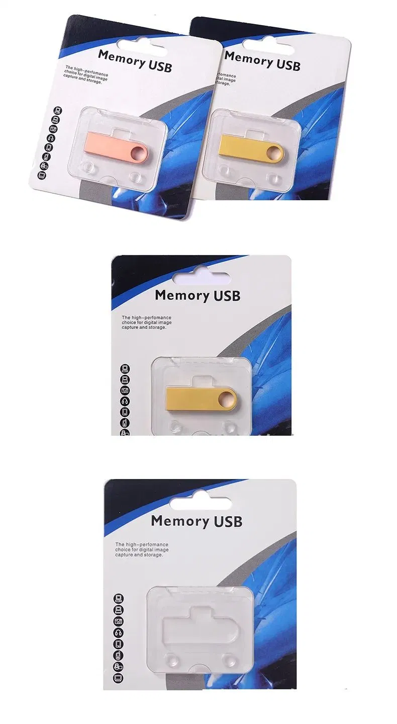 Customized Logo USB Stick 2.0 Pen Drive 8GB 16GB 32GB 64GB 128GB 3.0 Metal USB Flash Drives