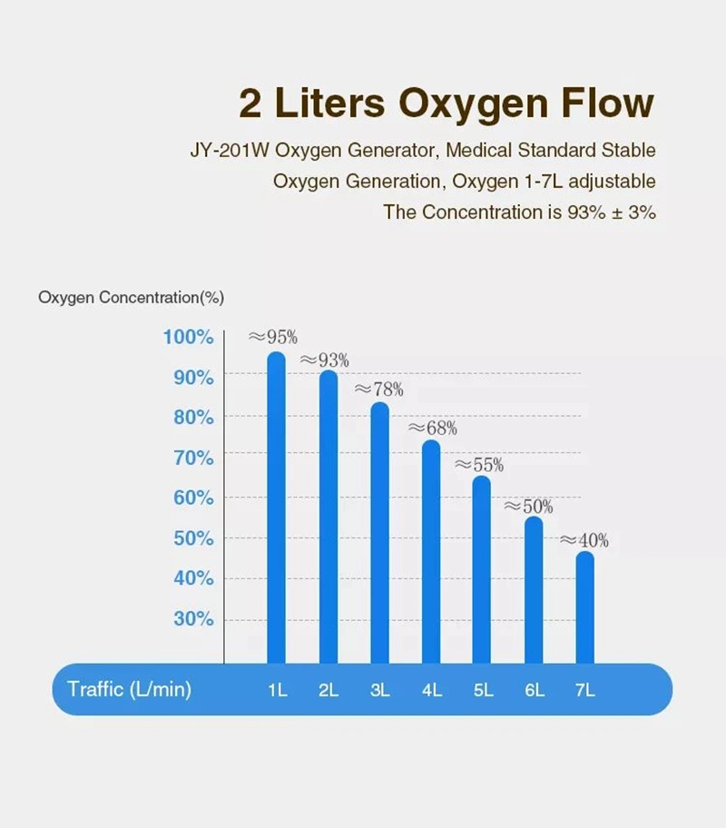Household Medical Device Manufacture 2L 5L Adjustable Mini Portable Home Generator Oxygen Concentrator