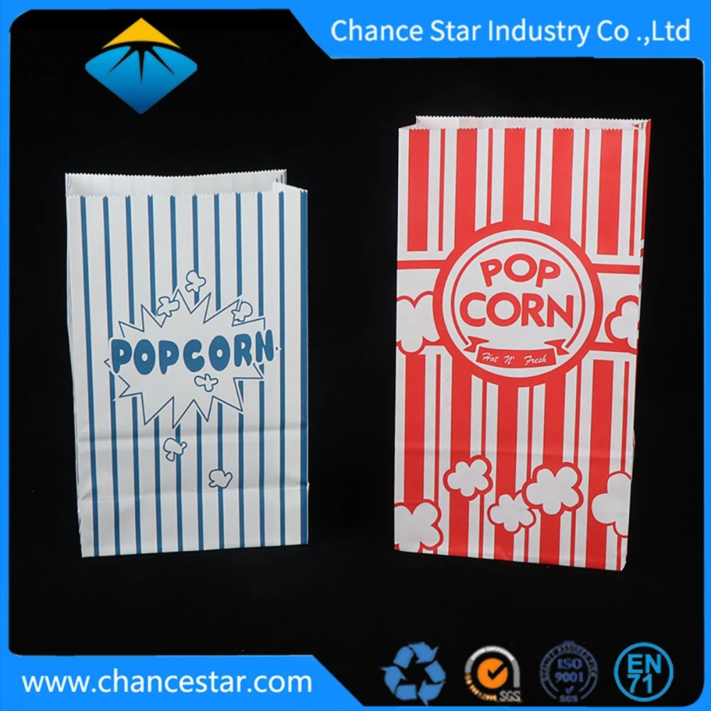 Custom Logo Printing Popcorn Packaging Paper Food Bags