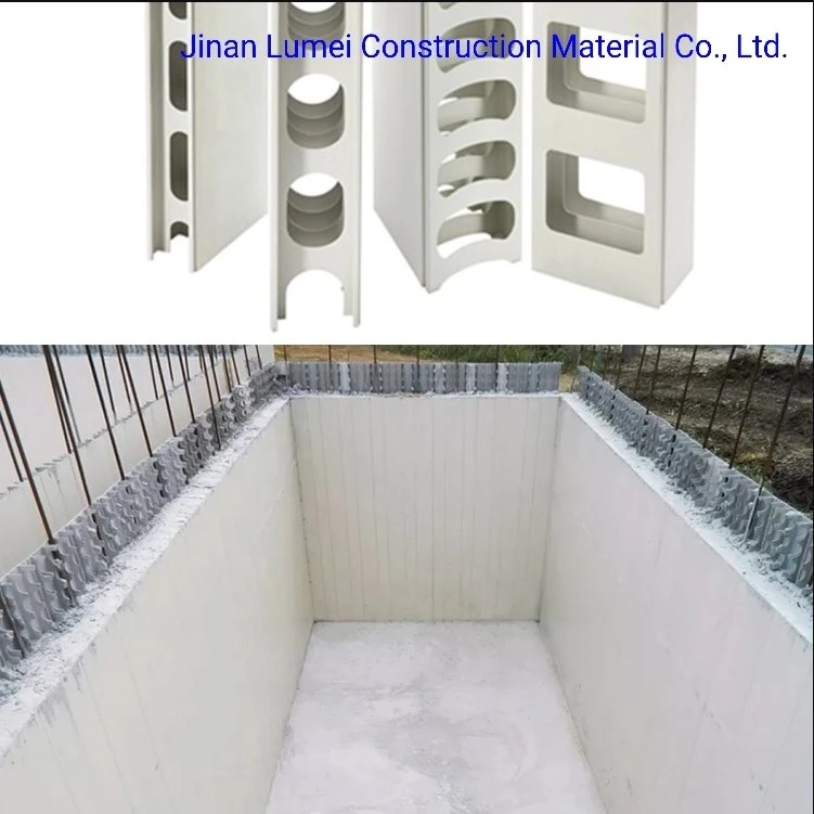 Foldable Panel PVC Formwork Profiles for Permanent Construction Concrete Wall System