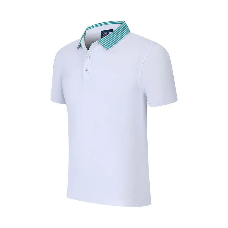 Logo brodé personnalisé imprimé 100% coton brodé de haute qualité Polo pour hommes