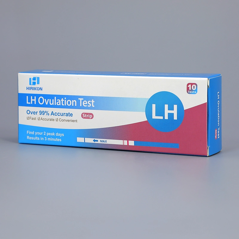 Hirikon mais de 99% precisa rápido conveniente LH gravidez Urine Test Kit de tiras