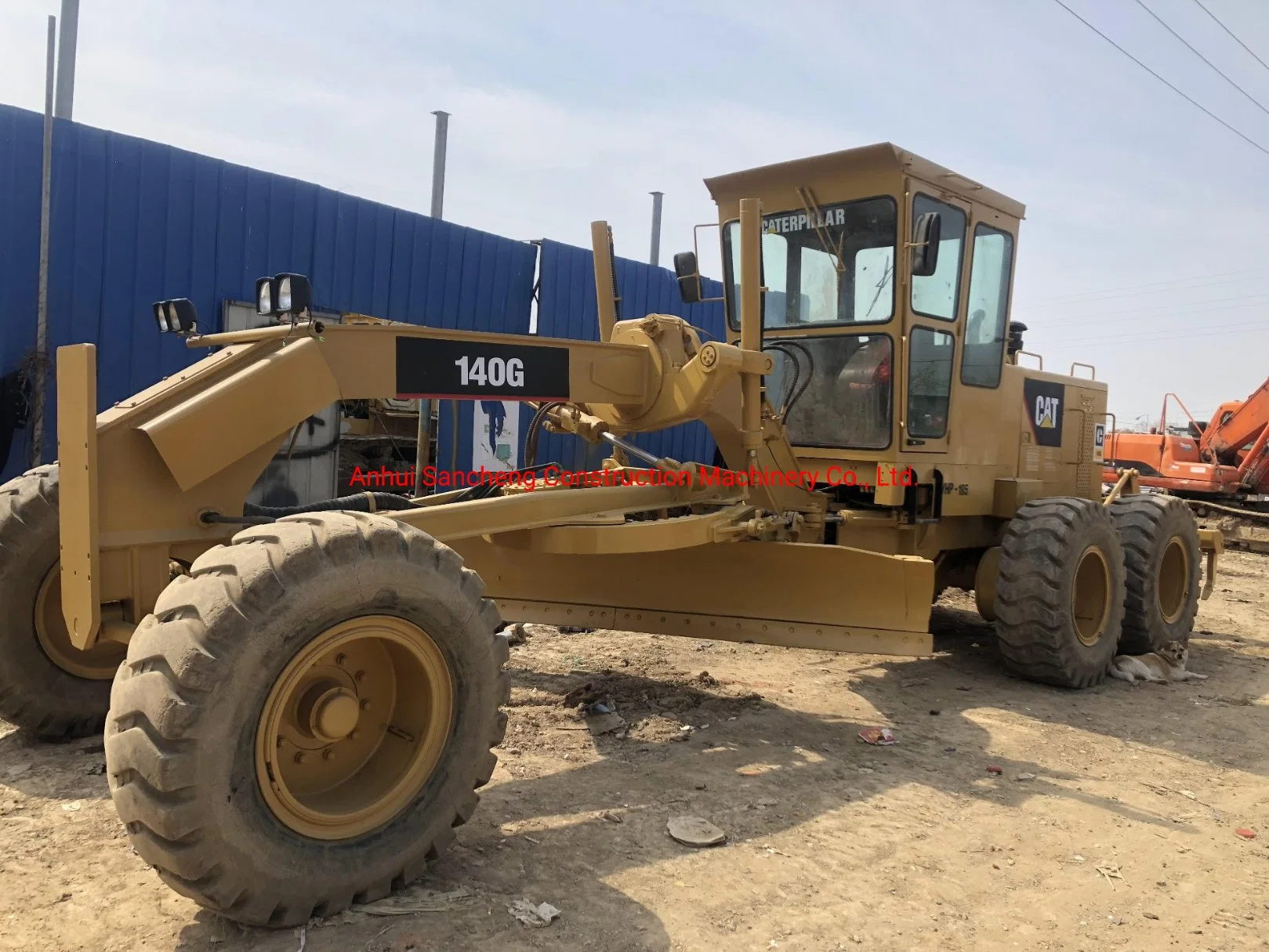 Second-Hand Caterpillar Road Grader 140h/140g/140K/14G/16g Motor Grader with Ripper