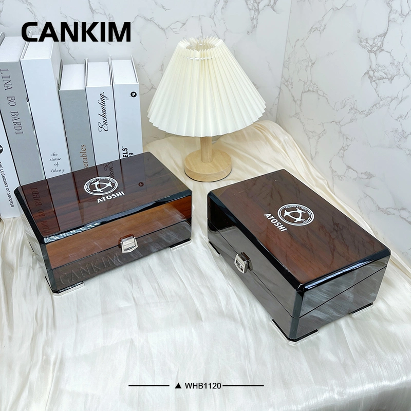 China Wholesale/Supplier Stock Wooden Shiny Lacquer Watch Packaging Box Watch Case Box Watch Box