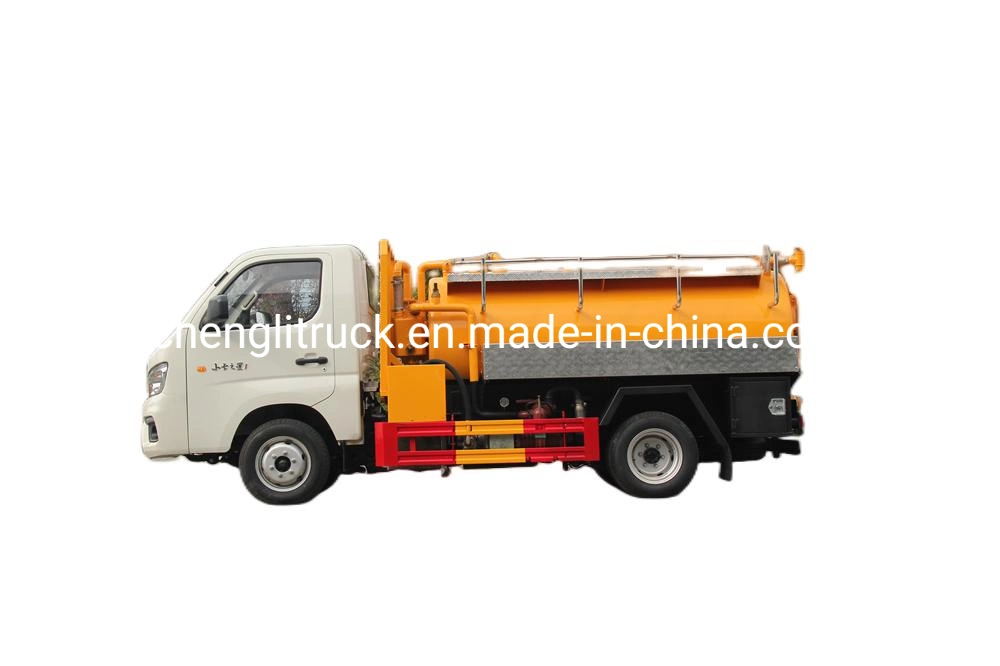 3 Cu. M 4cu. M Forland Small Vacuum Truck with Pn45D Jroup Vacuum Pump