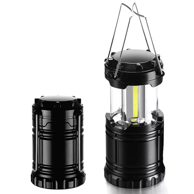 Handle Portable LED Camping Light with Hook COB Outdoor Mini LED Camping Lantern