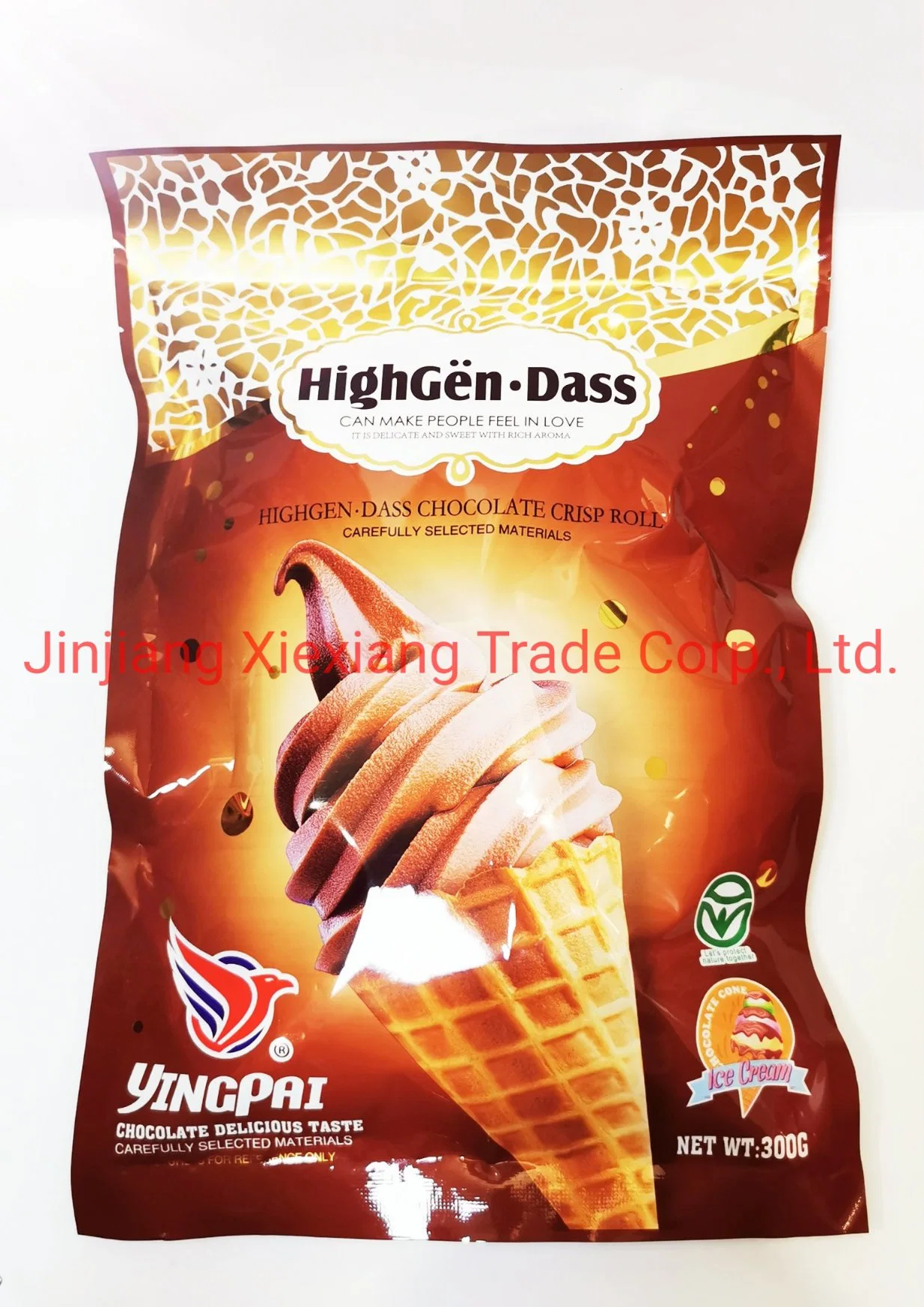 Highgen-Dass Chocoalte Crisp Roll Erdbeere Geschmack