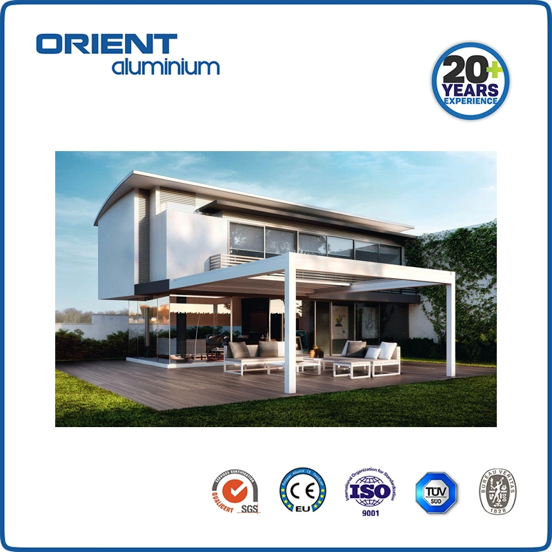 Orient Aluminium Luxury Louvered Pergola Aluminium Outdoor Garden Metal Gazebo