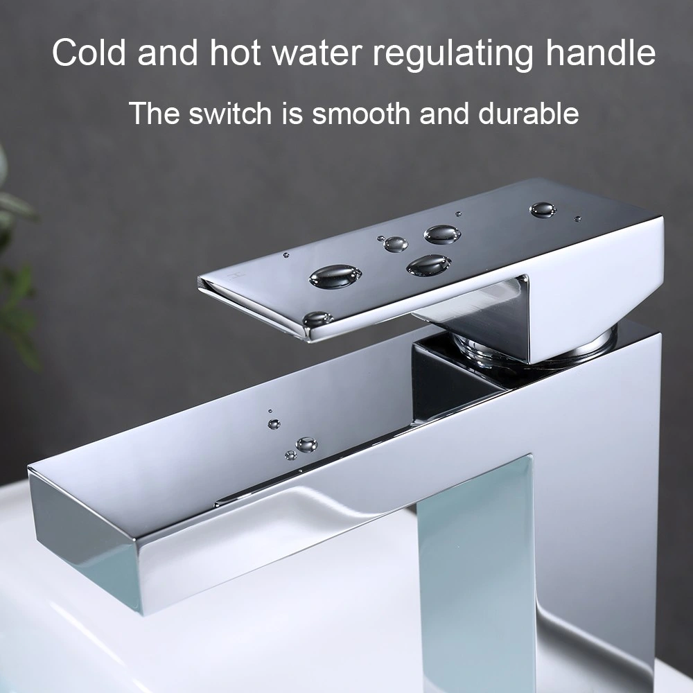 2021 New Chrome Single Handle Bathroom Basin Faucet