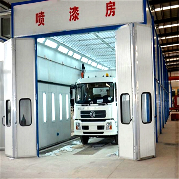 Hongyuan Baking Car Auto Paint Spray Booth Room for Sale with Gas Burner Diesel Waste Oil Burner Infrared Electric Heater and Tire Changer Wheel Balancer