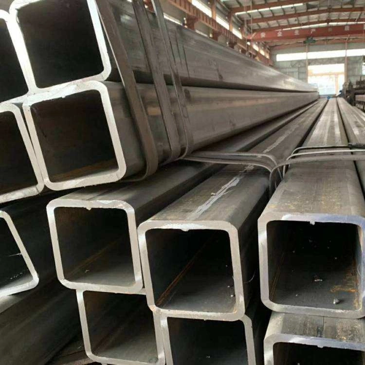 China cuadrado negro Tubo de acero sin costura, la Plaza de hierro negro tubo, tubo cuadrado de acero galvanizado