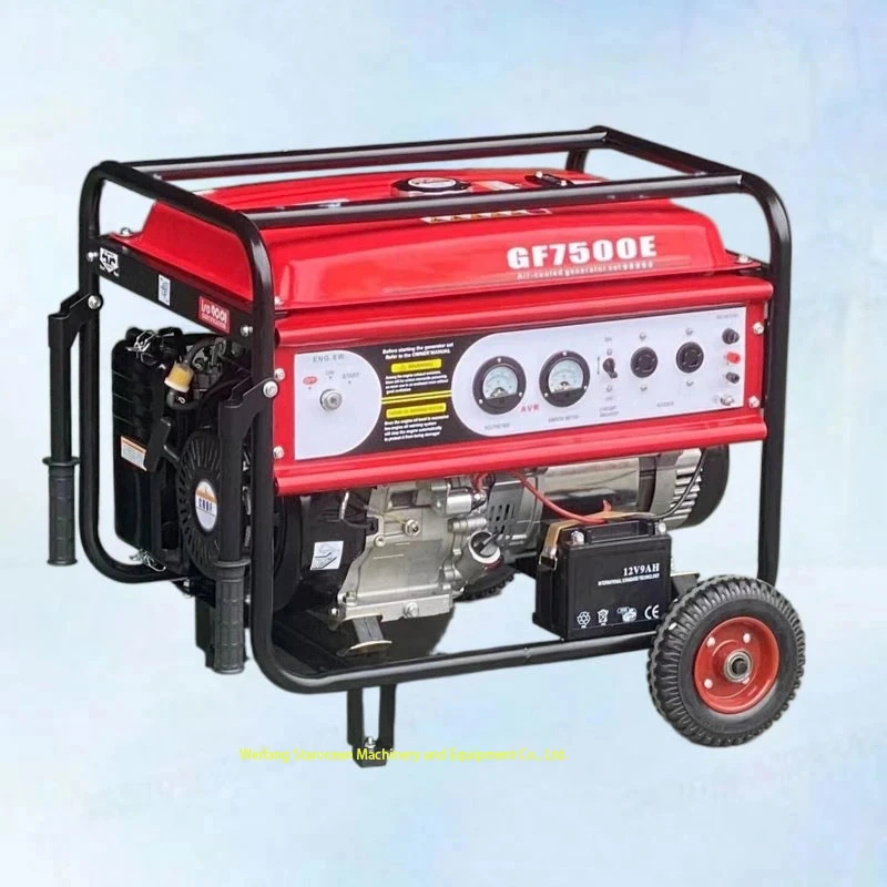 Industrial Portable Electric Power Backup Gasoline Generator Portable Displacement 196cc Power Tools