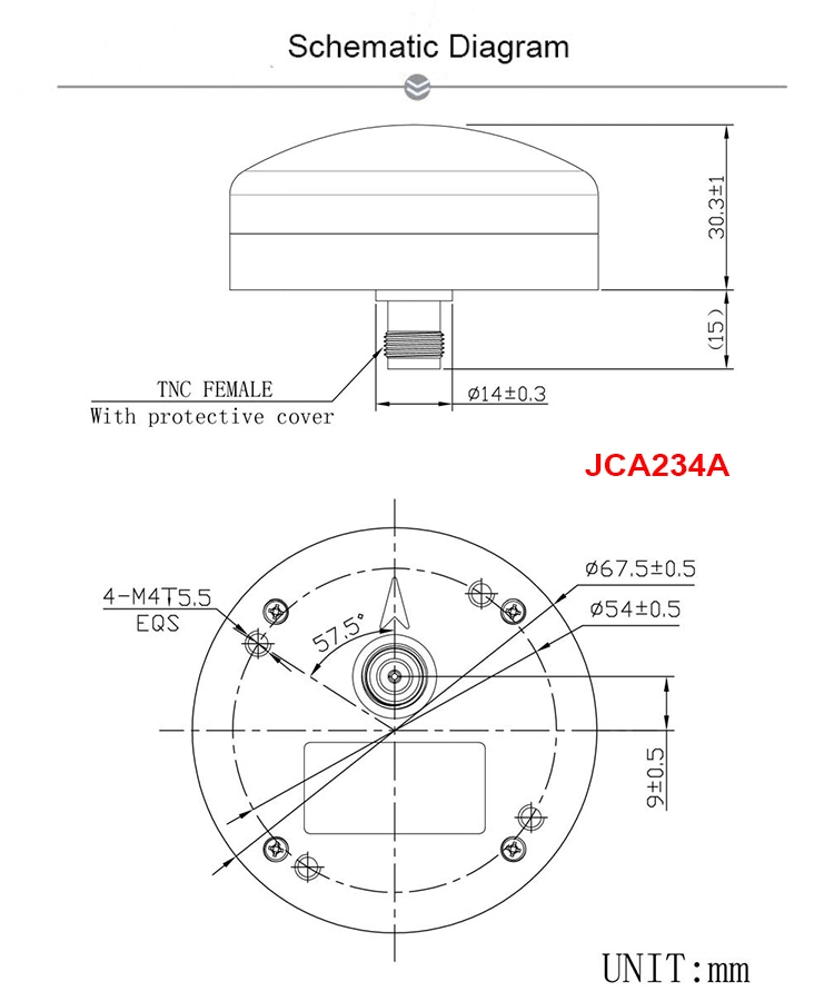 IP67 Hochpräzise GPS GNSS Aeria Antenne für Drohne