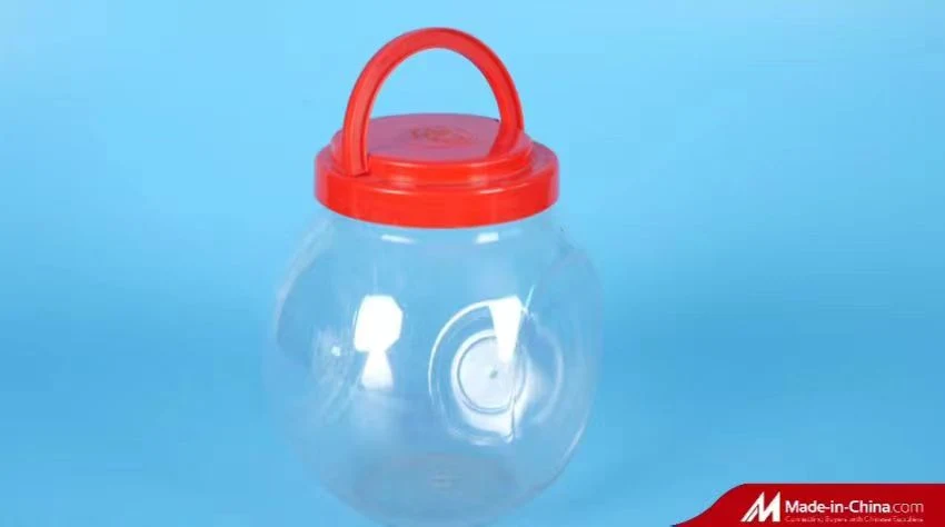 HDPE Bottle Transparent Bottle Plastic Empty Bottle With Red Cap