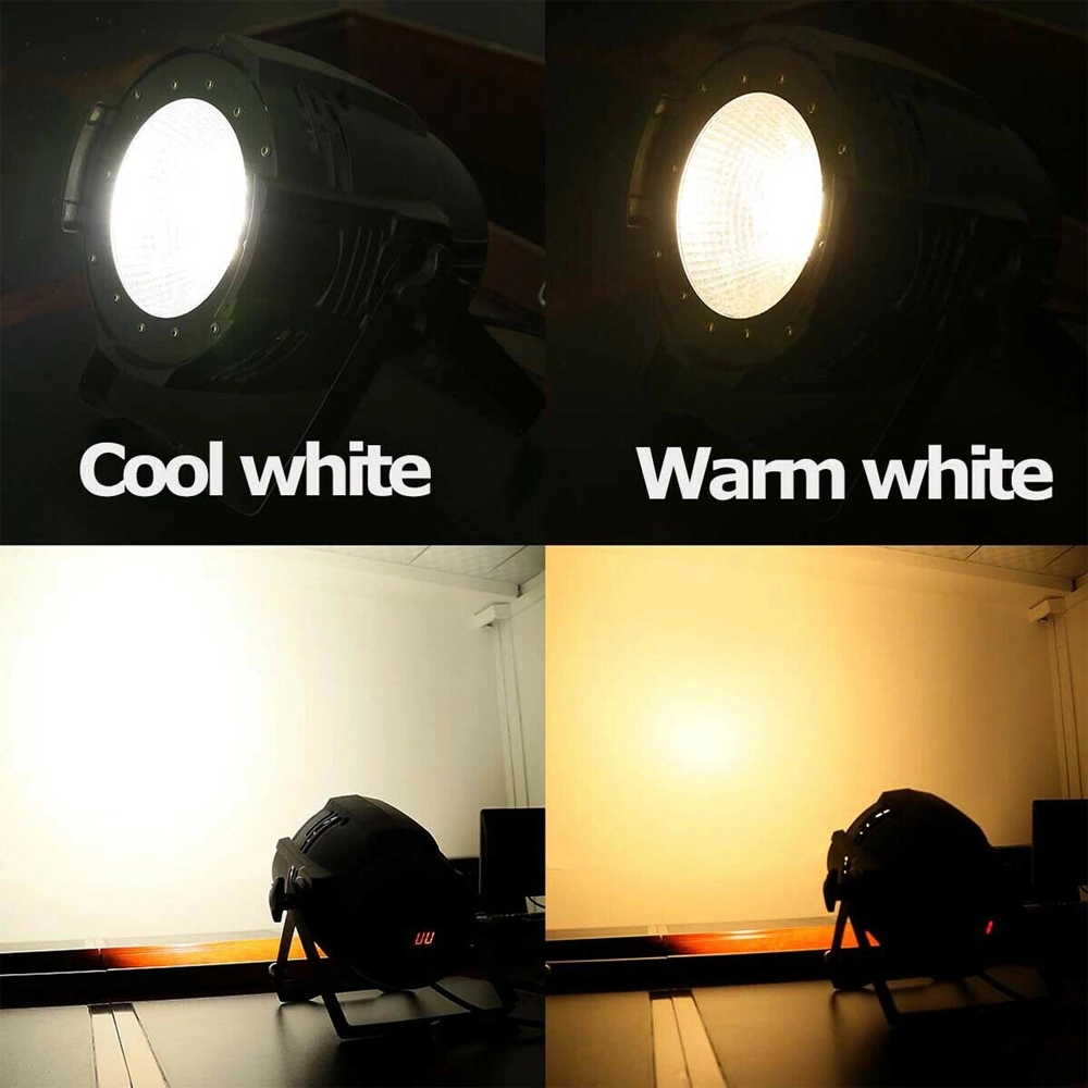 100W COB 2in1 Cold White Warm White LED PAR Audience Blinder Light for DJ Party Stage Bar Disco