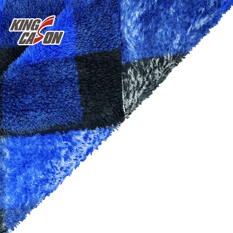 Kingcason Beliebte Designs Custom Farbe Blau Arctic Fleece Stoff für Decke Mit Kapuze