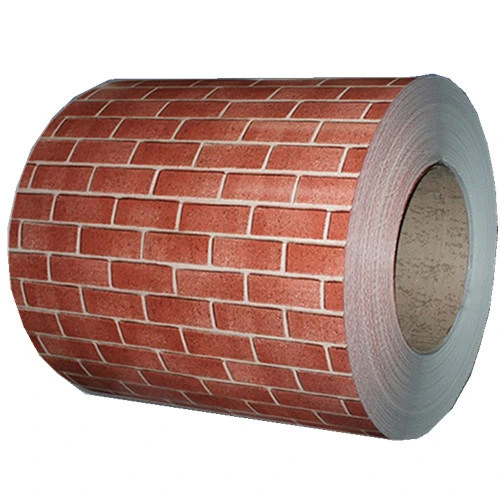 Yellow Brick Pattern Prepainted Design Stone Pattern Printed PPGI Colour Coated Steel Color Sheet Coil
