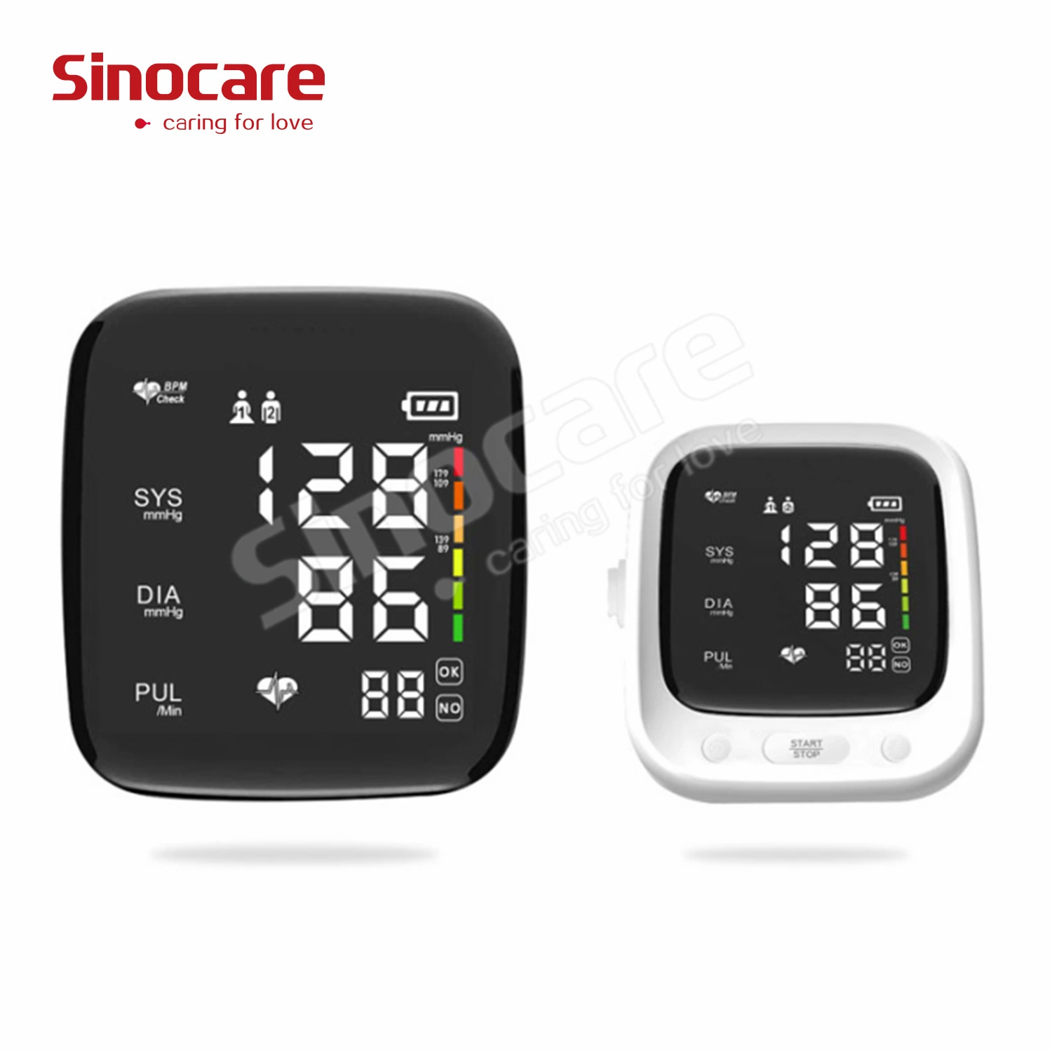 Sinocare Automática Médicos Portáteis Pa do Braço Superior da Máquina de Controle Eletrônico Digital Monitor de Pressão Arterial com grandes levou para casa