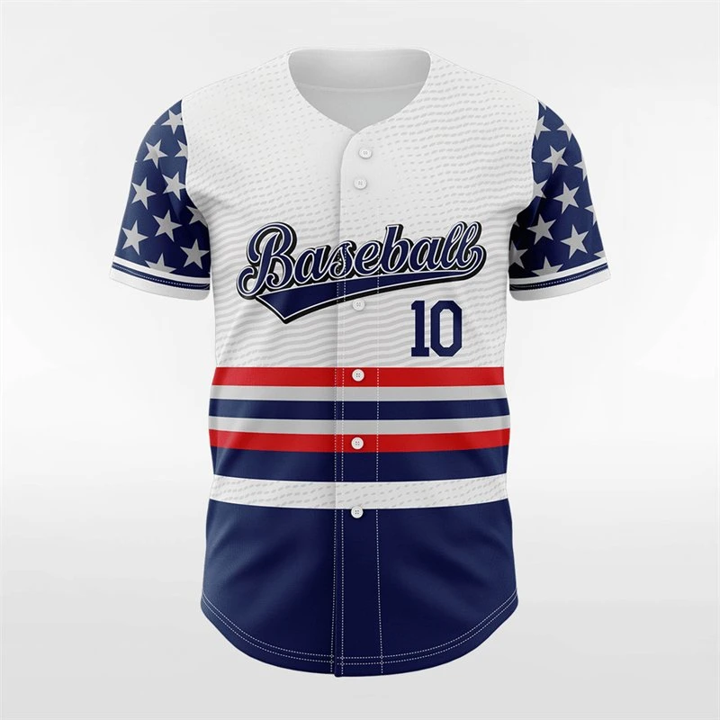 Custom Name Number Logo Wholesale/Supplier Top Quality OEM Baseball Jersey