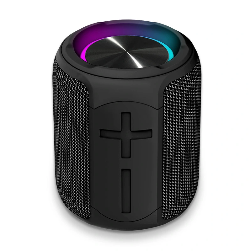 RGB LED Speakers Bluetooth Wireless Speaker Ipx7 E100L 12W Power with Passive Basin Plate