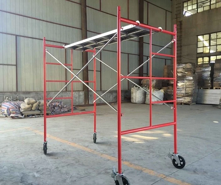 precio de fábrica Oriente Medio Q235 T195 en polvo Coatede bastidor H galvanizado Civil de andamio para uso industrial.