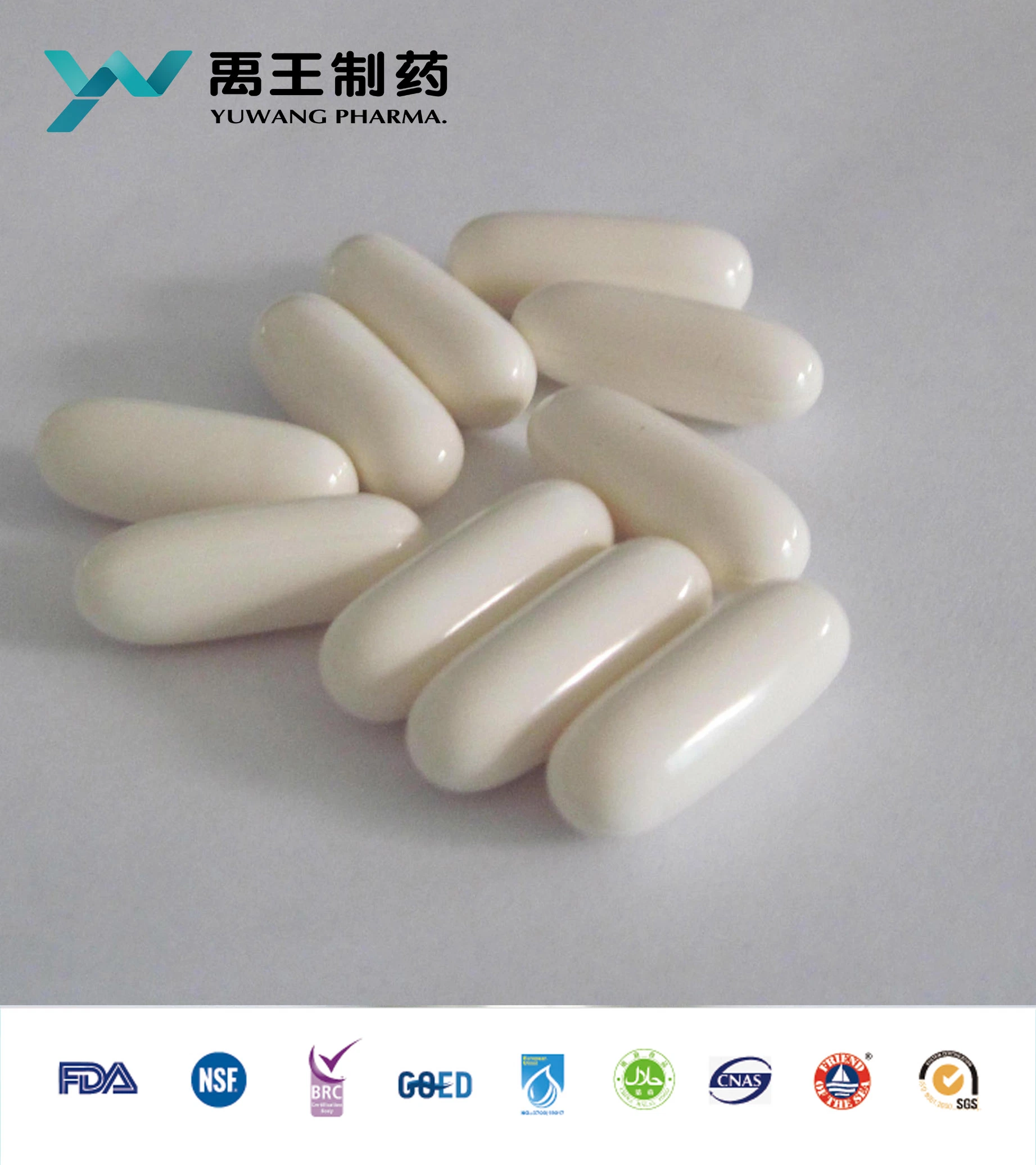 Brc/ISO/NSF Yuwang OEM Liquid Calcium Softgel 500-1000mg in Bulk or in Bottle for Adult and Children