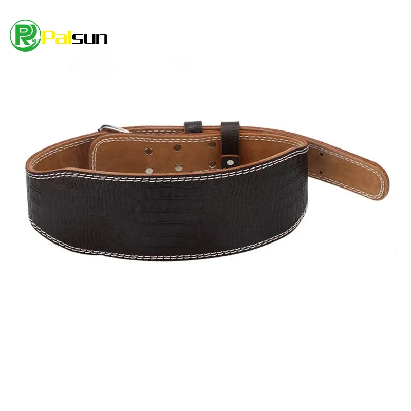 Popular Leather Sport Belt Gym Wrist Lifting Straps Protective Genuine Leather Gym Belt