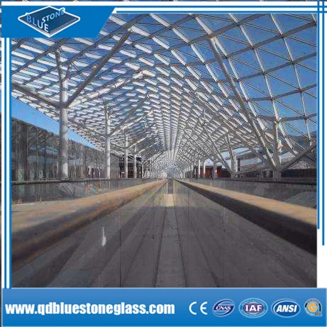 China Wholesale/Supplier Flat 6.38mm-12.76mm Laminated Tempered Glass for Canopy/Building