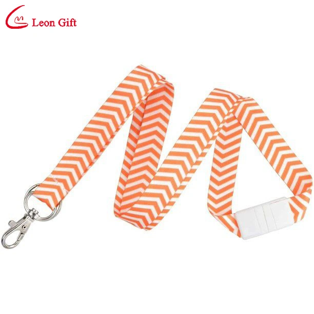 Leon China Wholesale/Supplier Custom Logo Neck Strap Polyester Woven Nylon Printing Sublimation Ribbon Heat Transfer ID Card Holder Lanyards for Promotion Gift