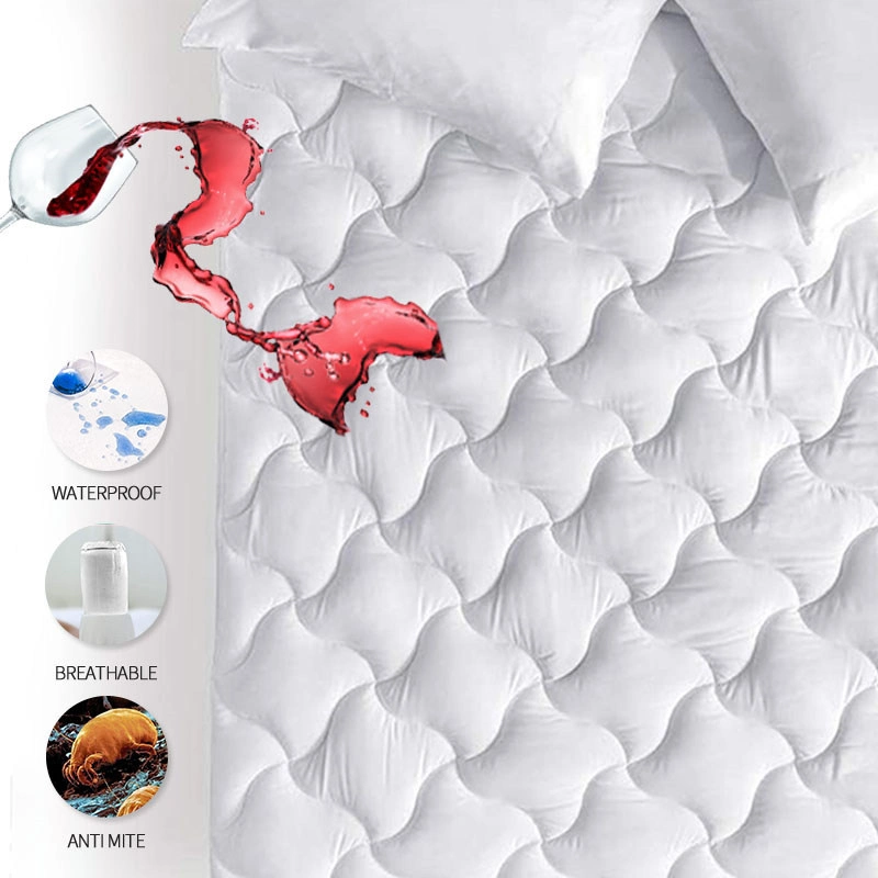 Vente en gros acariens hypoallergéniques housse de matelas imperméable sous la feuille