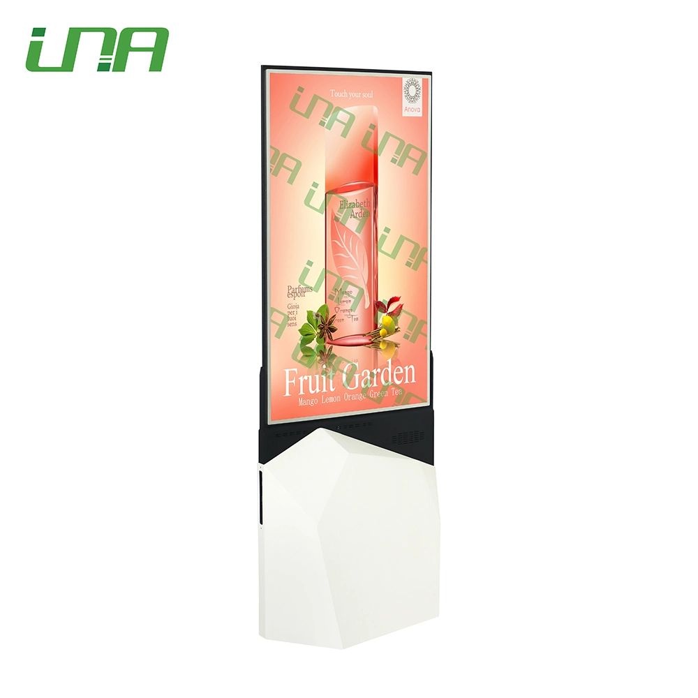 Floor Standing 21mm Thickness Double-Sided Luxury Commercial Ads LCD Digital Display Screen