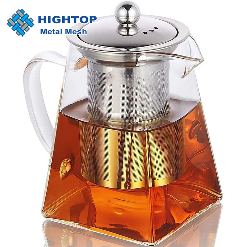 Customize Anti-Spill Double Wall High Borosilicate Glass Tea Pot Set with Filter