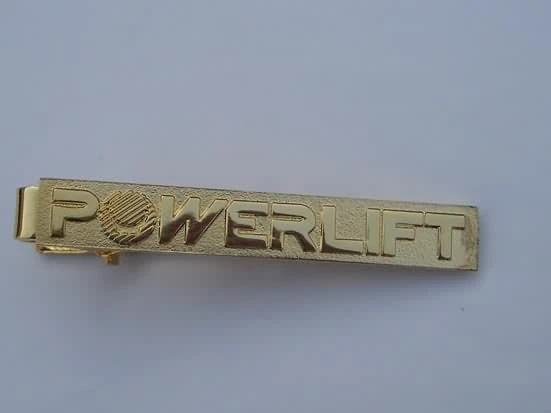 Metal Tie Bar with Customer's Logo Engraving