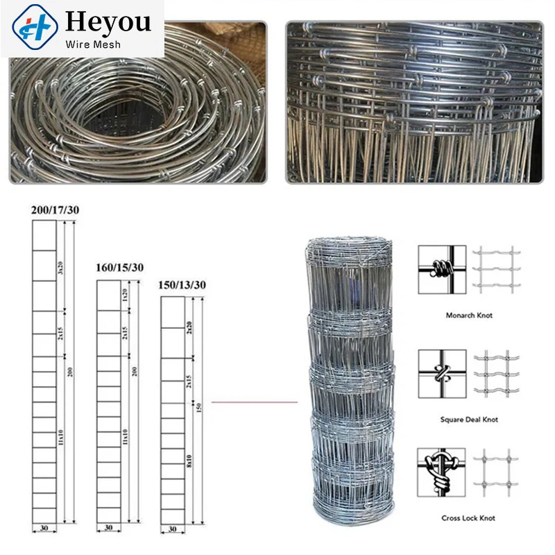 1.8m High 100m Long Farm Livestocks Fence 2.4m Height Field Fence Sheep Wire Cattle Fencing Panel for Guard Cow Horse Deer Fencing Roll