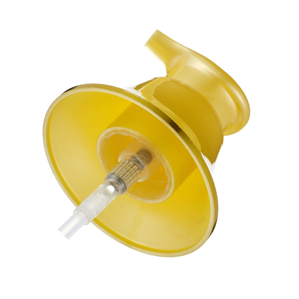 Yellow Plastic Serum Pump with Overcap