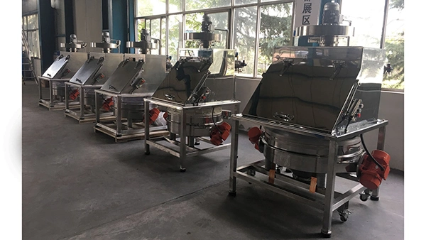 Bulk Material Feeding Machine Mirror Polishing Stainless Stee Bag Dump Dust-Free Feeding Station