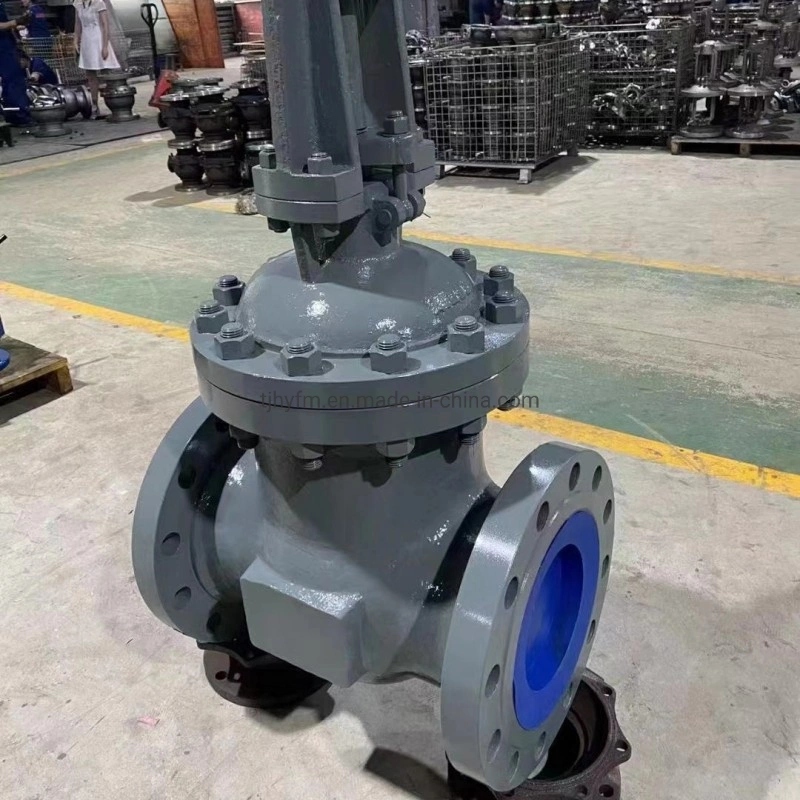 Customized API 6D Wcb 4 Inch 6 Inch Class 300 Flat Flange Ends Hot Oil Gate Valve Water Drinking Water and Other Media