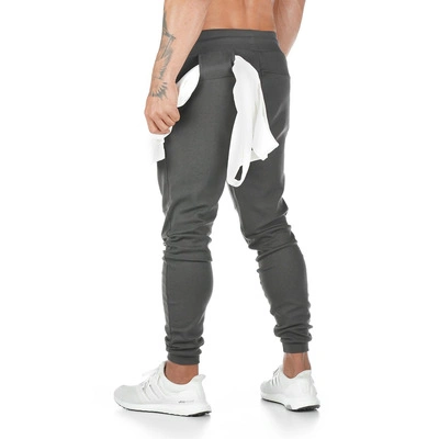 Mens Ginásio Algodão Pants Formação Sweatpants Jogging Fitness Tracção Incorporada executando o Ginásio Sport Pants Joggers Sweatpants