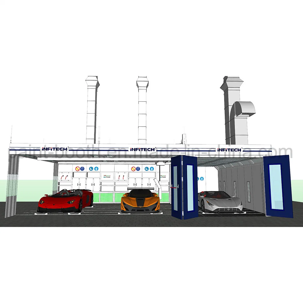Mayorista/Proveedor Infitech Equipamiento de taller automotriz de la estación de reparación rápida / cabina de pulverización de pintura