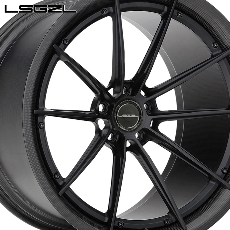 Forged Passenger Car Rim Carbon Fiber 18X8 19X8.5 Rines Replica Wheels 5X114.3 5X120