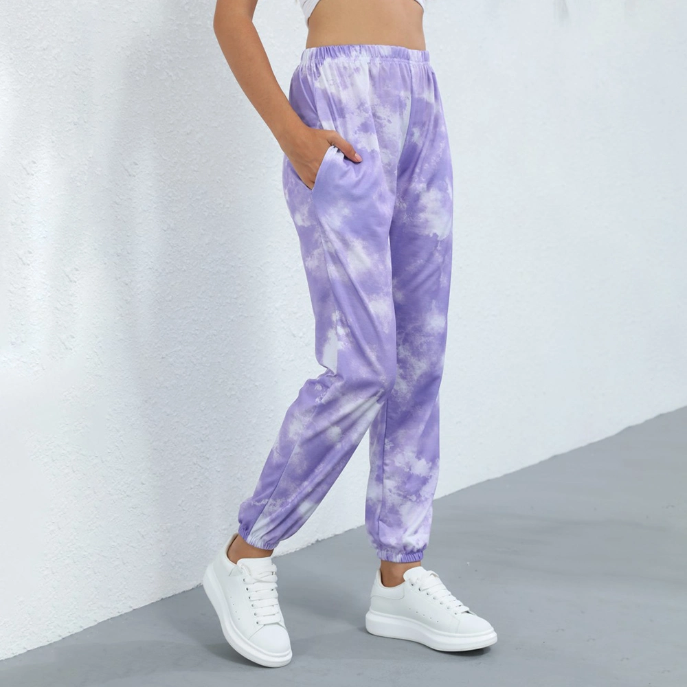 Custom Sweat Pants Women Tie Dye Jogger Sweat Pants Fashion Trousers