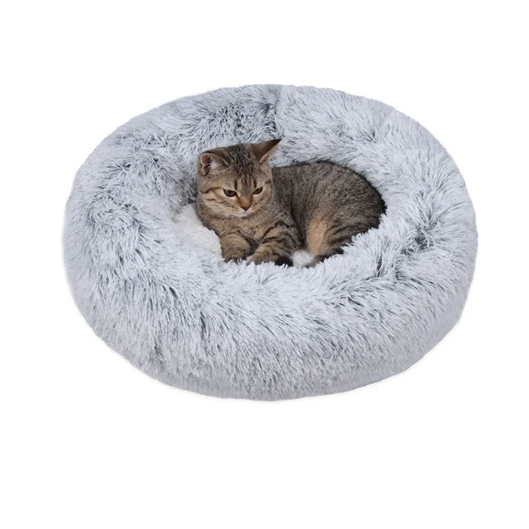 Cat camas ortopédicas gris con el medio de la Cubierta lavable extraíble Cat camas para gatos medianos