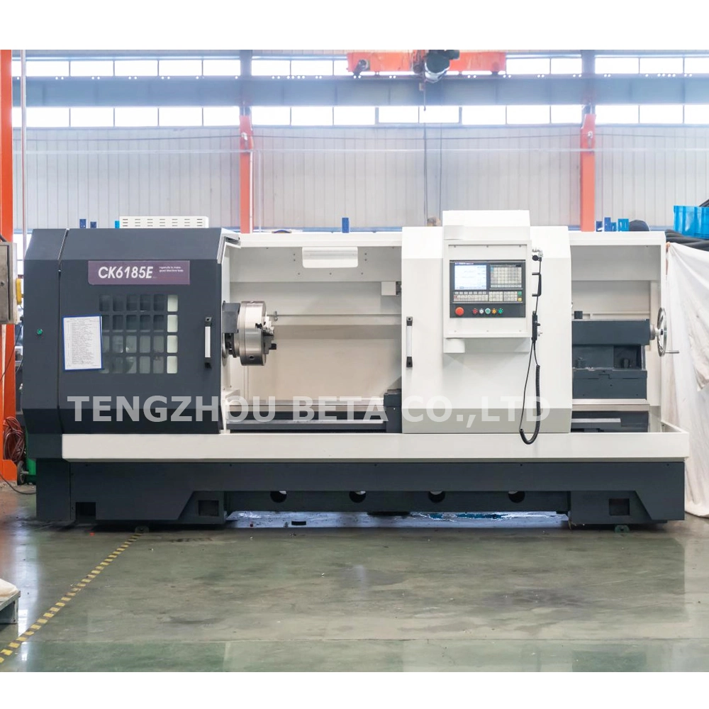 Fanuc Heavy Duty Ck6185e Horizontal CNC Lathe Machine for Metal القطع