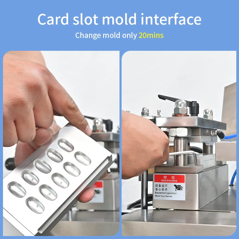 Automatic Small Mini Flat Plate Pill Capsule Strip Forming Blister Packaging Machine Tablet Blister Packing Machine