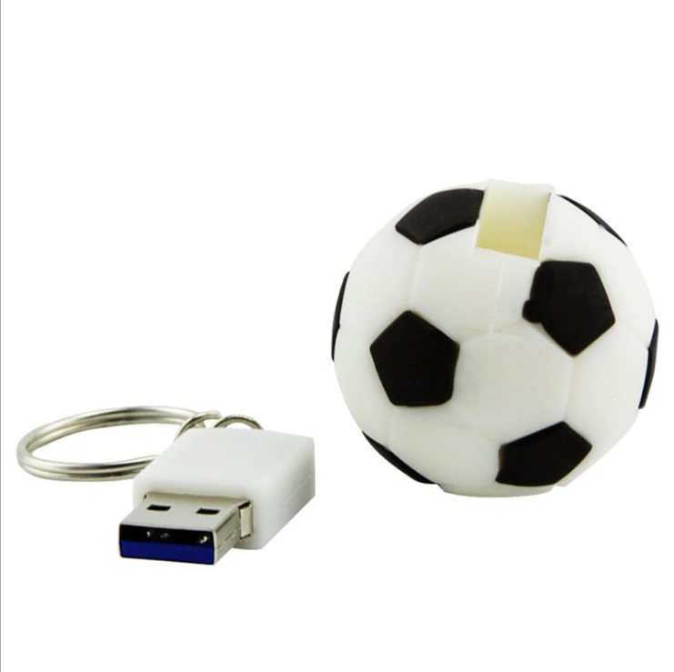 Disco USB de fútbol Unidad flash USB de PVC memoria USB personalizable