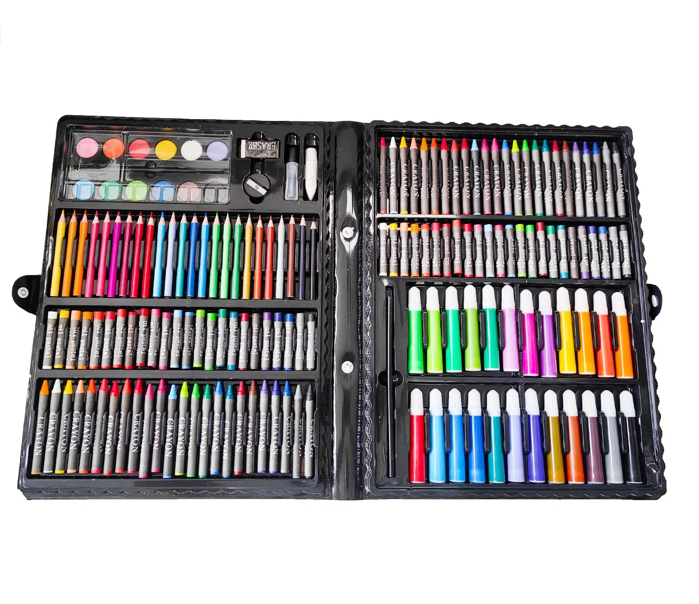 168 PCS Kids Children Color Pencil, Crayon Oil Pastel Painting Drawing Tool Art Supplies Stationery Set